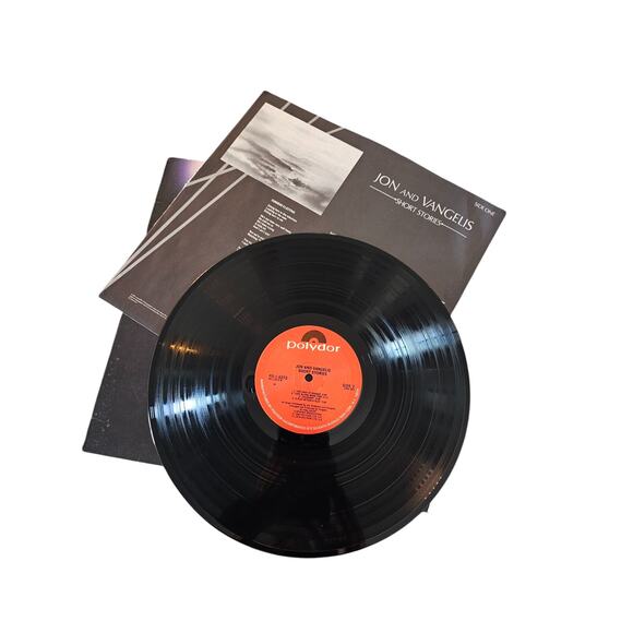 Jon & Vangelis Short Stories Vinyl LP 1981 Lyric Inner Sleeve - Picture 3 of 3